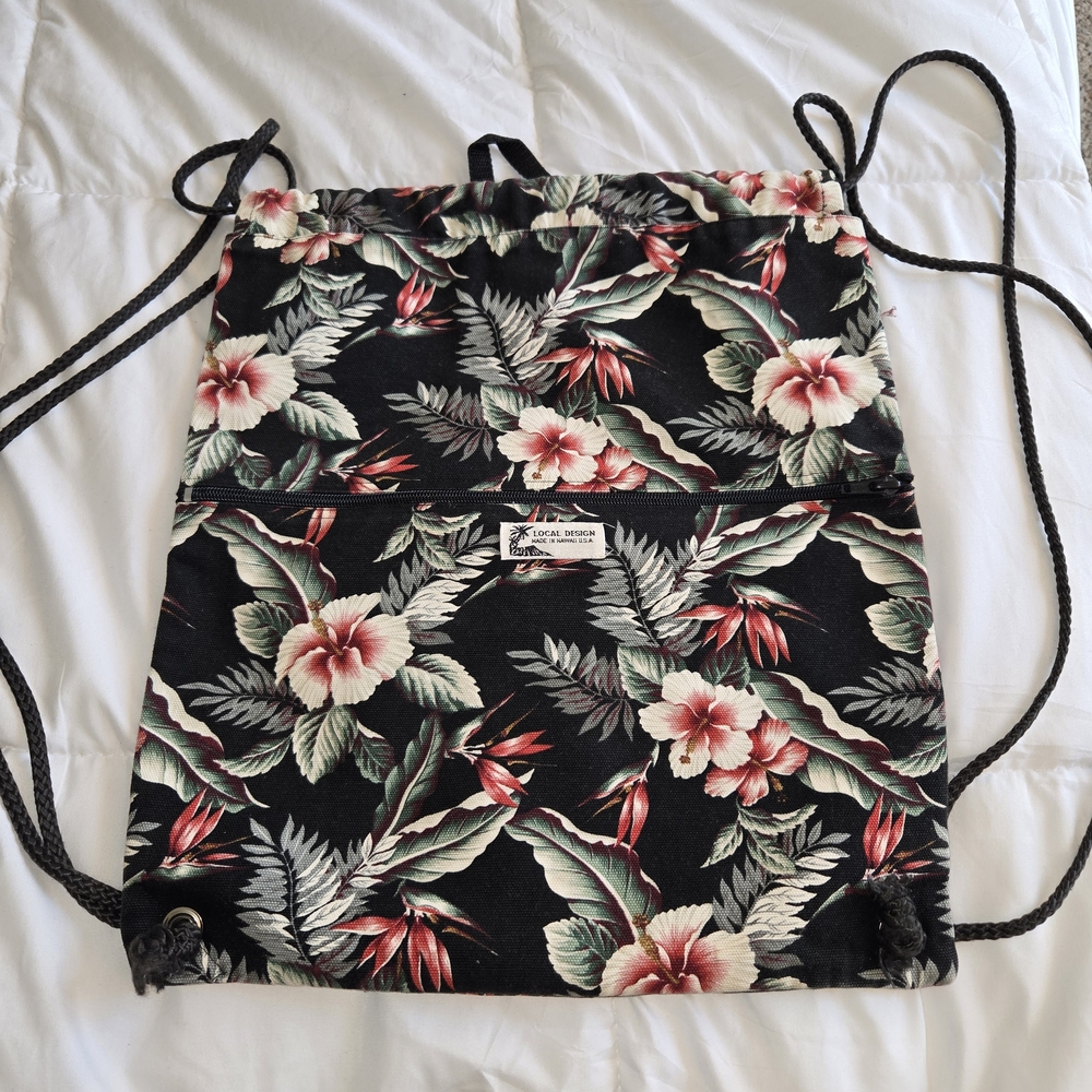 Floral Paradise Drawstring Backpack